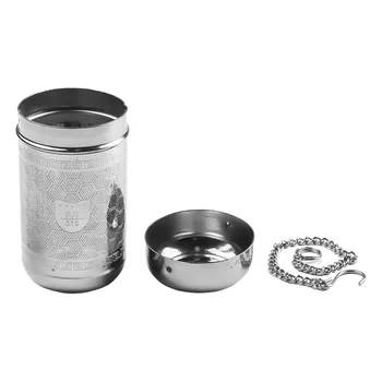 Устройство за заваряване на чай Цедка с топки за чай Бар с Кухненски Филтър Остатъци от чай Хранително Сребро Универсален Актуализирана Тънка капачка Цветя