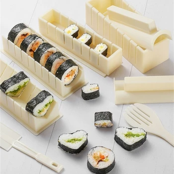 Устройство за приготвяне на суши със собствените си ръце и форми за ориз, на японски форма за торта, кухненски инструменти за приготвяне на суши Директен Доставка