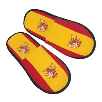 Флаг на Испания, Бандера Де Эспана, плюшени чехли за всекидневната, испанските меки чехли с ефект на паметта, нескользящие