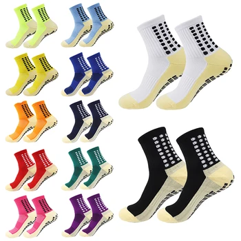 Футболни чорапи 12 чифта Нови мъжки, Женски спортни чорапи Със силиконови неплъзгащи подметки Футболни чорапи за ръгби, тенис, волейбол, Чорапи за бадминтон