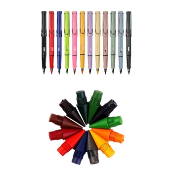 Цветна вечна дръжка Без заточване, метална скоба за химикалки, молив без мастило за рисуване