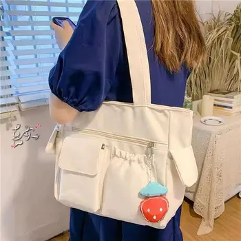 чанта, дамска чанта за студентски клас, нова холщовая чанта през рамо, женствена чанта за крайградски пътувания, дамски чанти-тоут голям капацитет
