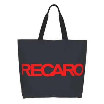 Чанта за пазаруване с логото на Recaros, чанти за пазаруване, дамски модни Холщовые чанти за пазаруване, чанти голям капацитет