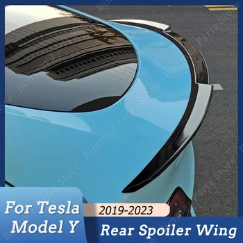 Черен гланц, Спойлер на задния багажник, Сплитер крило, комплекти, външна декорация за Tesla Model Y 2019 2020 2021 2022 2023