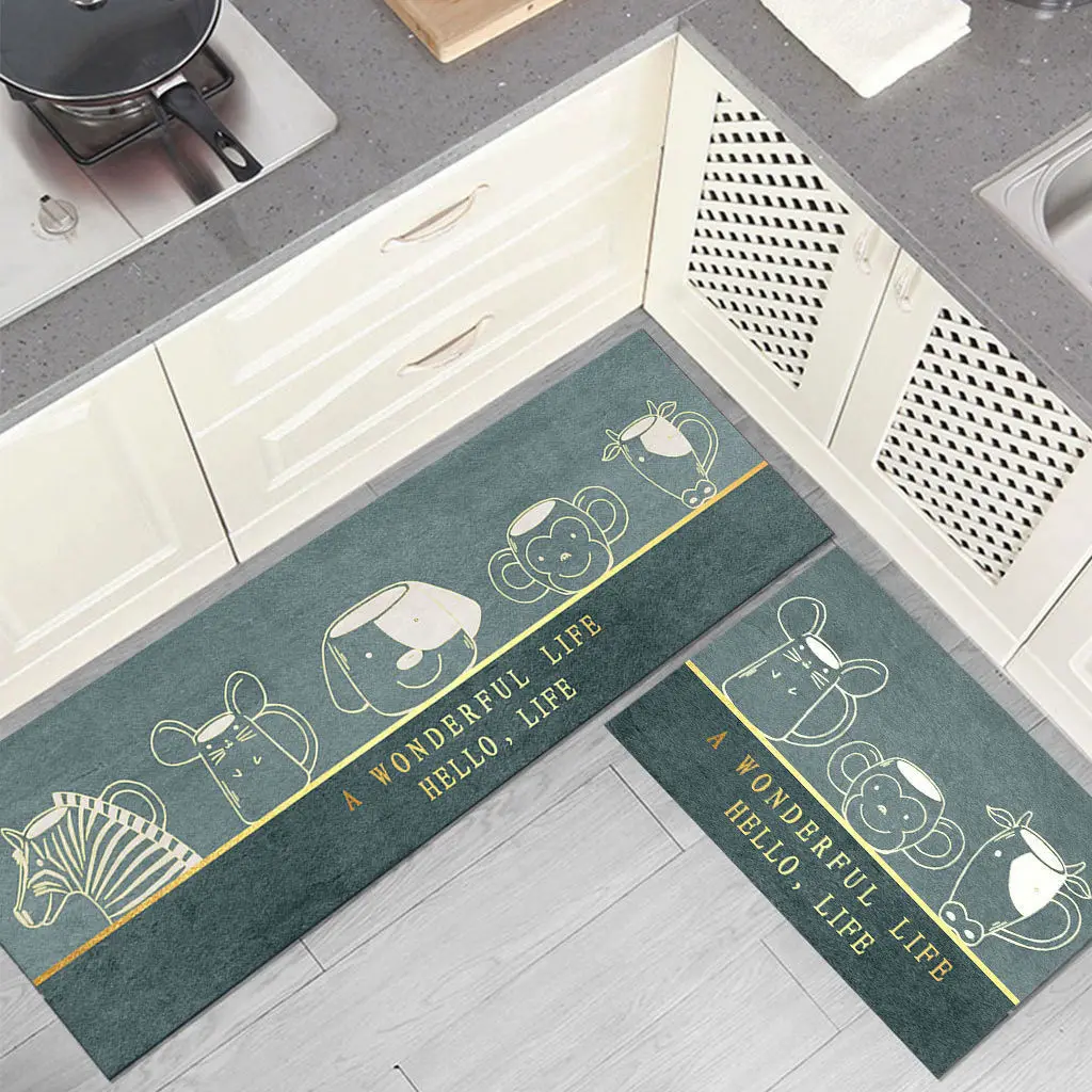 Сладък cartoony кухненски подложка за пода, модерен маслостойкий противоскользящий мат, абстрактна спалня, баня, впитывающий килим Tapis Tapete,